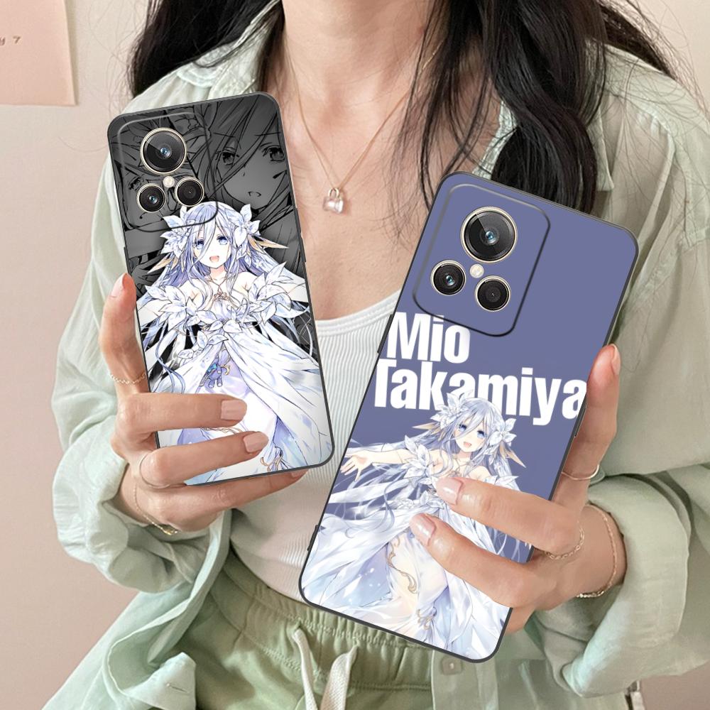 Date a Live Mio Takamiya Matte TPU Mobile Phone Case for Realme 15 14 13 12 11 10 9 Pro Plus T i Lite 5G Colorful Printing Cover