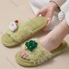 Fashion Women's Cotton Slippers 2025 Autumn Winter New Indoor Cute Non Slip Home Shoes Lightweight Comfortable Soft Sole Plush Slippers