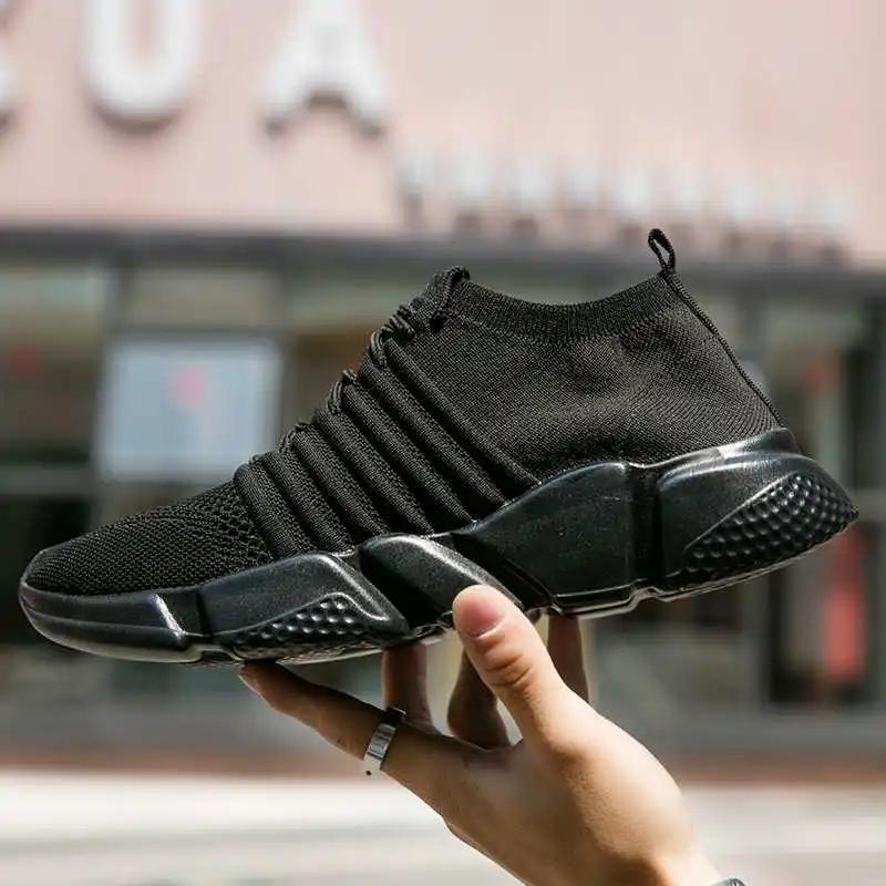 Thick Heeled High Platform Man Orange Sports Shoes Therapeutic Tennis Exerciser Cool Sneakers Sneeker Universal Brands