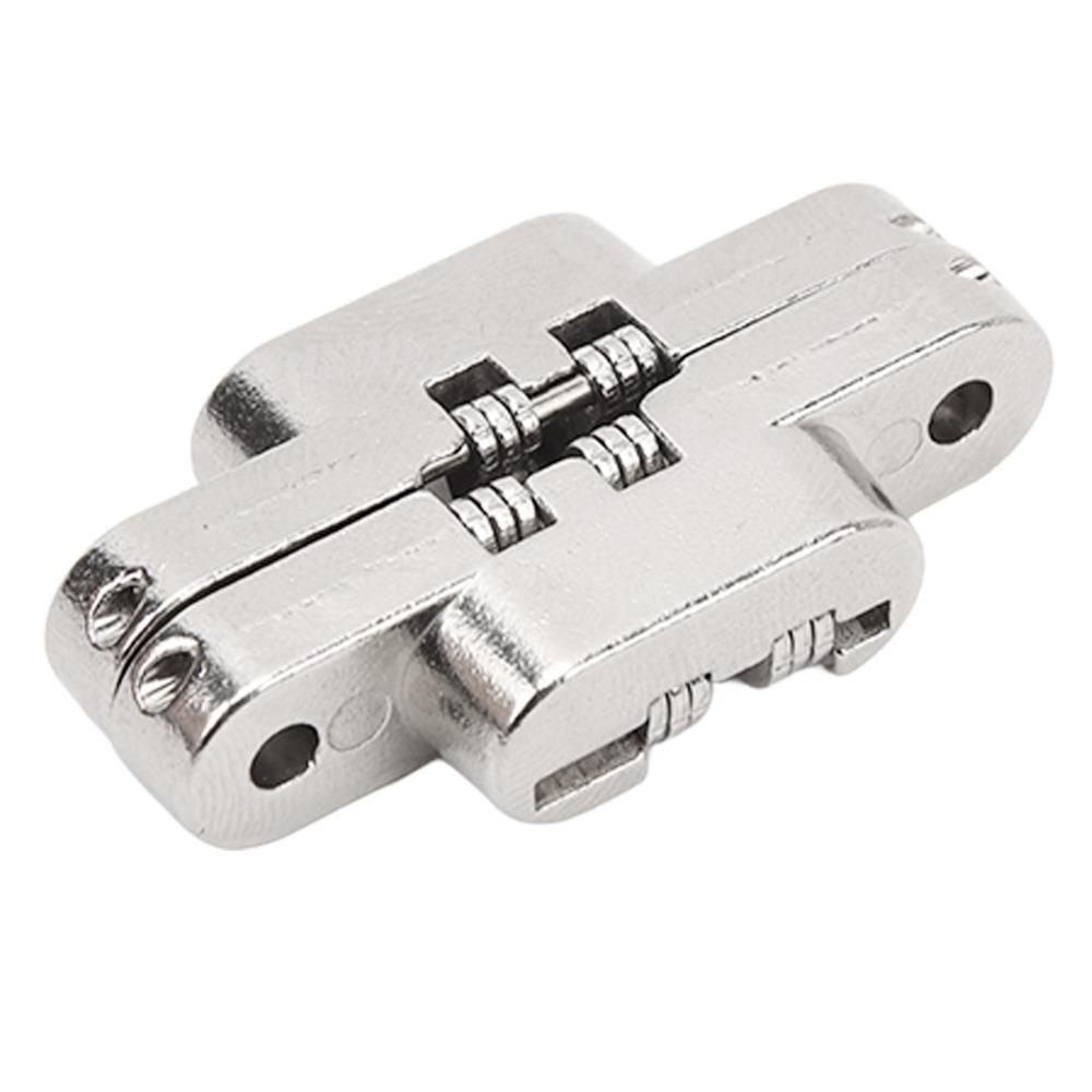 2pcs Easy-Install Hidden Hinge Compact Cross Hinge Durable Concealed Hinge  Secret Bathroom Doors