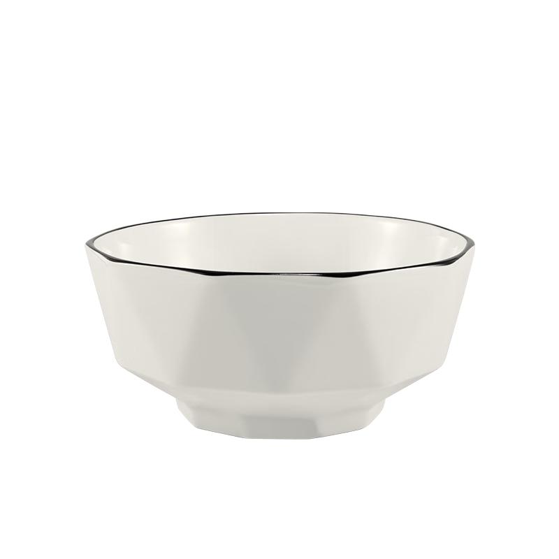 Qiannian Lianmu Black Diamond Ceramic Bowl 5 inch