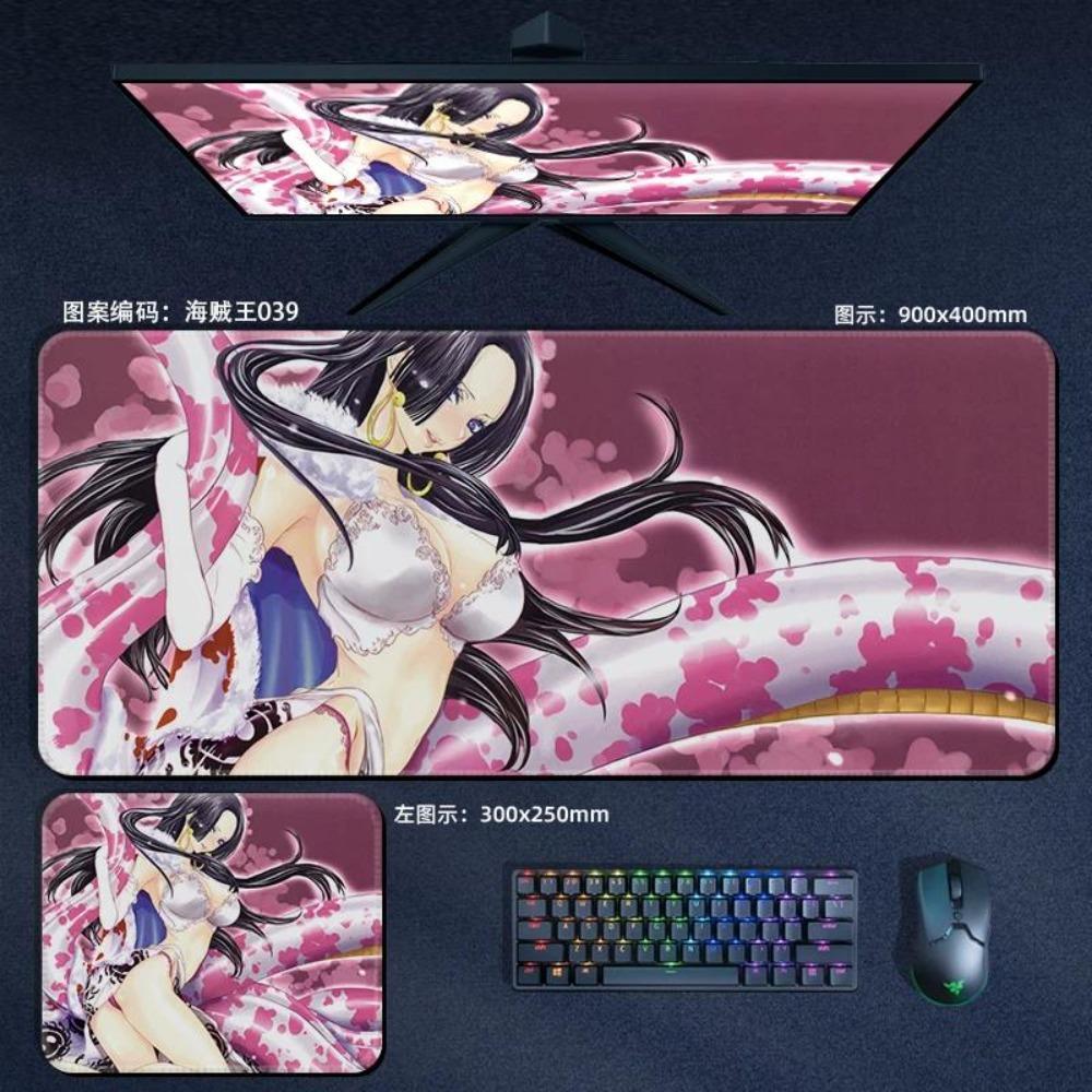 Nautical King Animation Periphery Cute ONE PIECE Leather Mouse Pad Boys Oversized Small E-sports Game Office Computer Keyboard Pad Notebook Table Mat