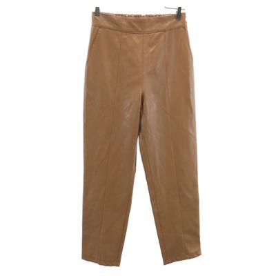 Unused Allureville Fake Leather Pants 2 Brown Women Used