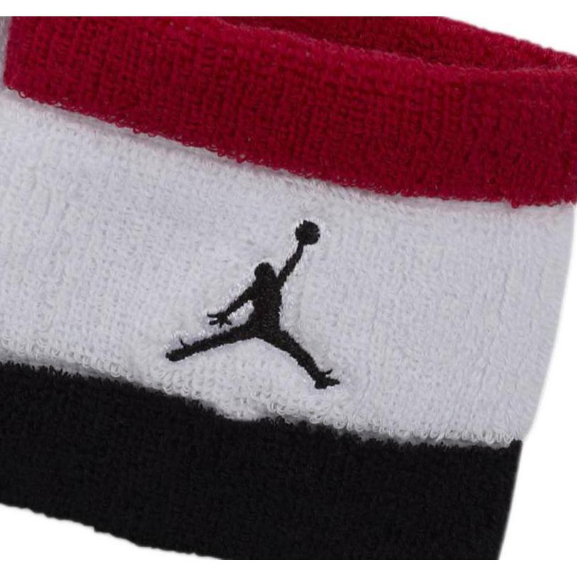 Jordan Terry Wristbands Breathable Thermal Protective Gym Red/White/Black Cotton Unisex DV4207-624