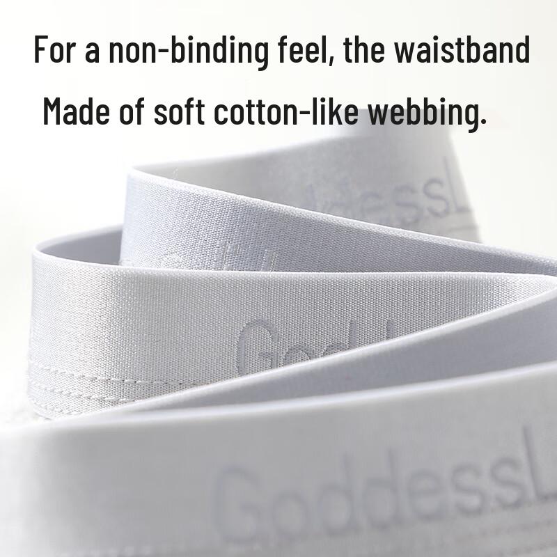 Langsha Women's Combed Cotton Antibacterial Seamless Sports Briefs 3-Pack