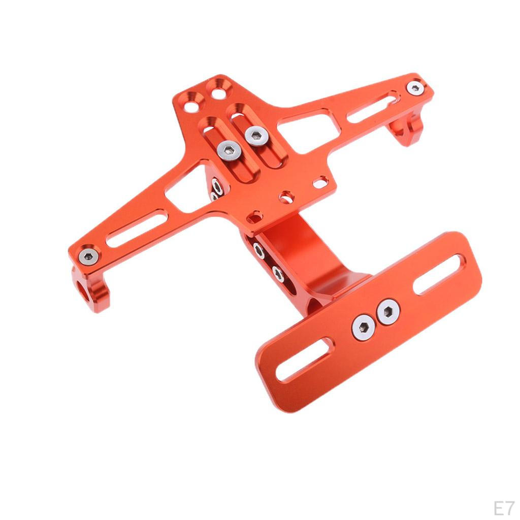 1 Piece Adjustable License Plate Holder Chassis Components with LED Light