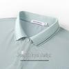 Mark Fairwhale Men's Silk Blend Color-Block Lapel Polo Shirt