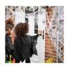Décoration de fête - AIMOONSA - Toile d'araignée Halloween - Polyester - Noir - Couvre 12 m²