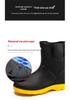 Unisex Mid-Calf Waterproof Rain Boots: Non-Slip, Wear-Resistant Rubber Shoes for Outdoor, Kitchen, Car Wash & Sports. Pull-On Style.