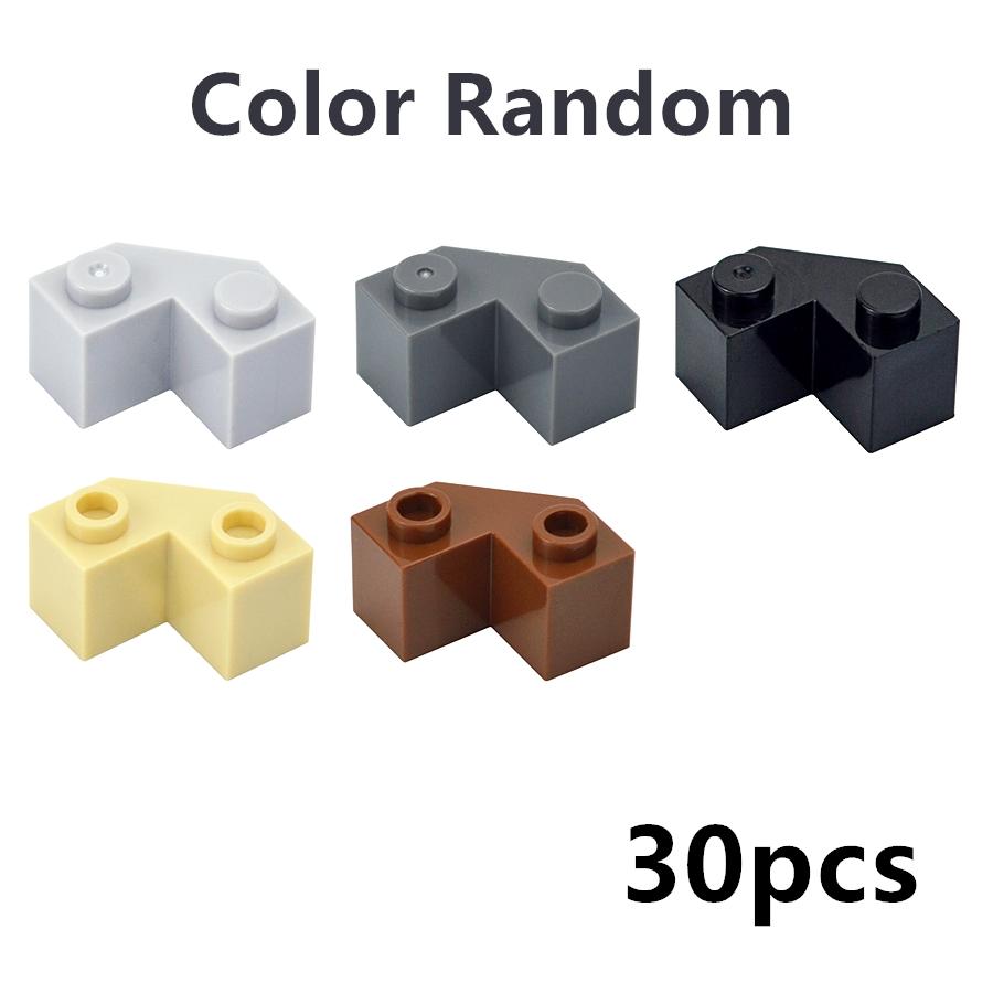 30pcs MOC Brick Parts 87620 Brick Wedge 2x2 Facet Compatible Building Block Particle DIY Assmble Kid Puzzle Brain Toy Gift