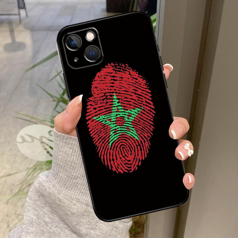 Morocco Flag Coat Of Arms Case For iPhone 17 Pro Max 16 15 13 12 11 14 Pro Max Plus 13 12 Mini 16e 17 Air Back Cover