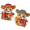 1 Pair 3D Fu Character Door Pendant Traditional 2025 New Year Sticker  Home Living Room Decor