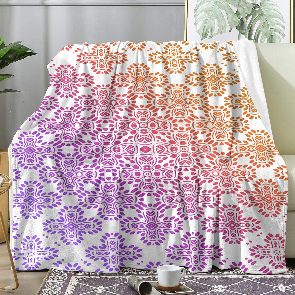 Retro Sunburst Überwurf Weiche Flanell AC Decke Leichter Sommer-Nickerchen-Überwurf Gemütliche Decke für Sofa Bett Reisen Zuhause