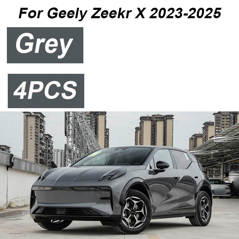 4 Stück lackiert für Geely Zeekr X 2025 Zubehör 2024 Auto Frontschmutzfänger Spritzschutz Hinterkotflügel Räder Autozubehör