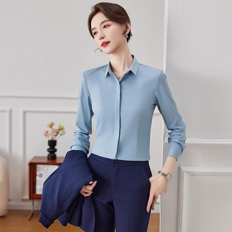 Terman 2024 Spring Women's Long Sleeve Professional Shirt