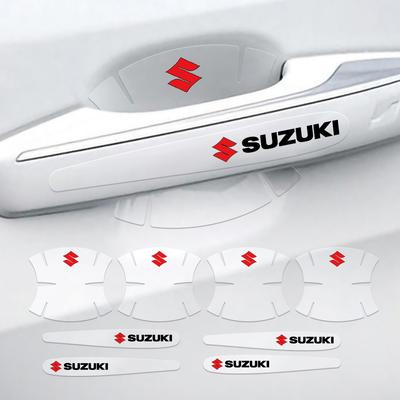 4/8pcs Car Door Handle Bowl Scratch Protective Sticker Transparent Stickers Auto Accessories For Swift Sport Vitara Jimny