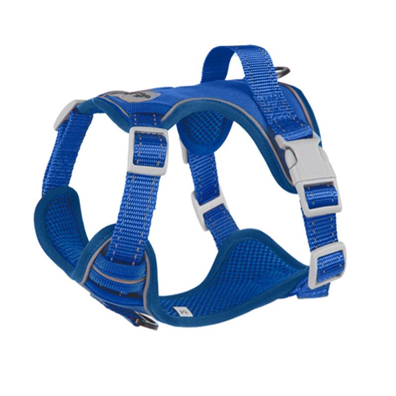 Reflektierende Atmungsaktive Hunde Geschirr Weste mit Leinen Set