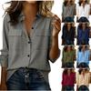 Ladies Linen Shirt Button Down Casual Blouse for Women Denim Shirt Women Comfortable Ladies Linen Tops Womens Tops T-Shirts & Blouses