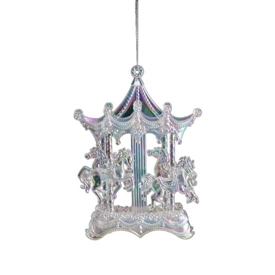 Christmas Tree Ornament Snowflake Deer Bird Icicle Design Sparkling Hanging Decoration Festive Holiday Season Home Decor