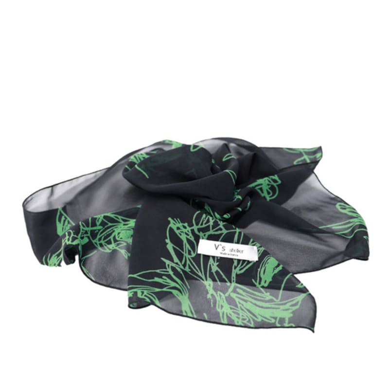 V`s Atelier Printed Petite Scarf