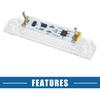 Car LED License Plate Light Assembly No.6E5Z13550A for Ford Fusion 2006-2012 Plastic White Light (Set of 2)