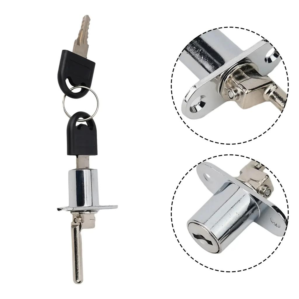 Zinc Alloy Chrome Plated Cabinet Locks With Keys For Garage And Aluminium Doors Stable Lock Lever Design Secure Closing