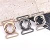 Women's Versatile Double Buckle Metal & Leather Skirt Belt for Sweaters and Trench Coats (Figure 8 Design)
