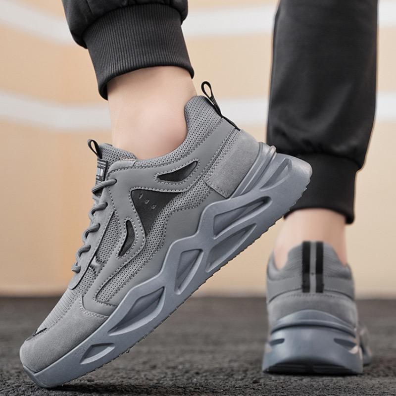 Herren Plateau Sneaker Tennis Trainingsschuhe Komfort Sport Laufschuhe Mesh Atmungsaktiv Freizeitschuhe für Herren Hombre