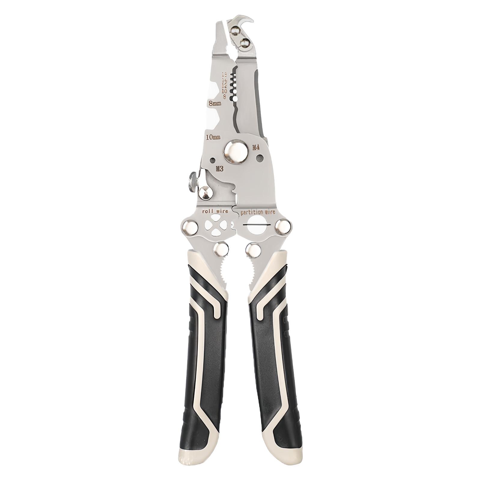 

Professional Wire Stripper Pliers Multifunctional Stainless Steel Heavy Duty Tool for DIY Home Construction Electronics tools