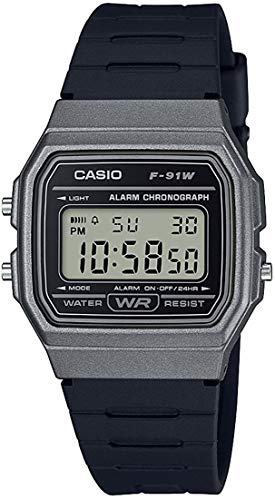 Casio Quartz Watch F-91WG-9 / -91WM-1B / -91WM-9A Unisex, Gold / Black / Metallic Gray [Parallel Import]