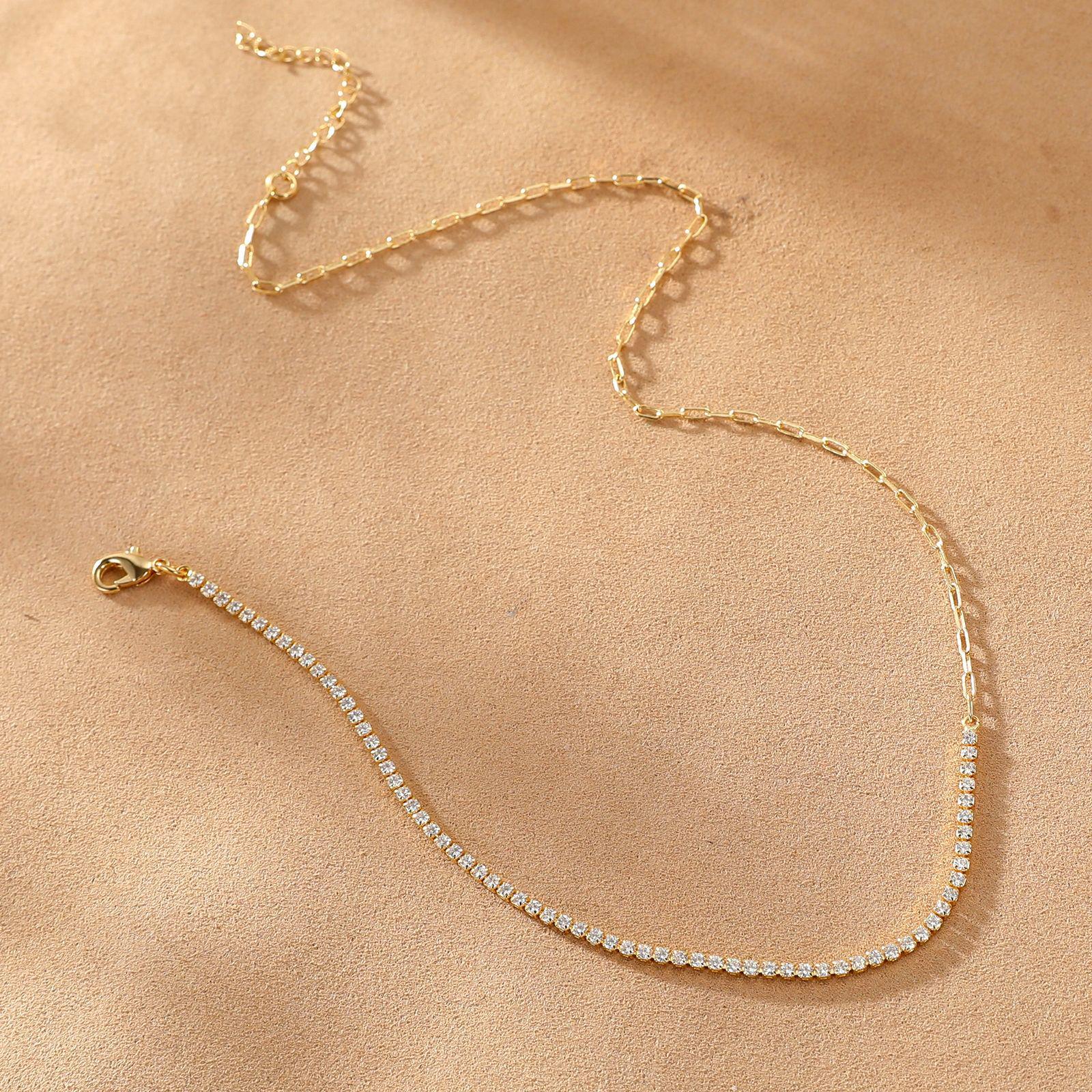 Exquisite Women s Starlight Cross Pendant Necklace - Elegant Light Luxury in Simple Ins Style
