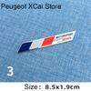 Suitable for Peugeot 408 508 RCZ 2008 3008 4007 4008 5008 206 207 301 307 308 GT fender side Aluminum YR sticker car accessories