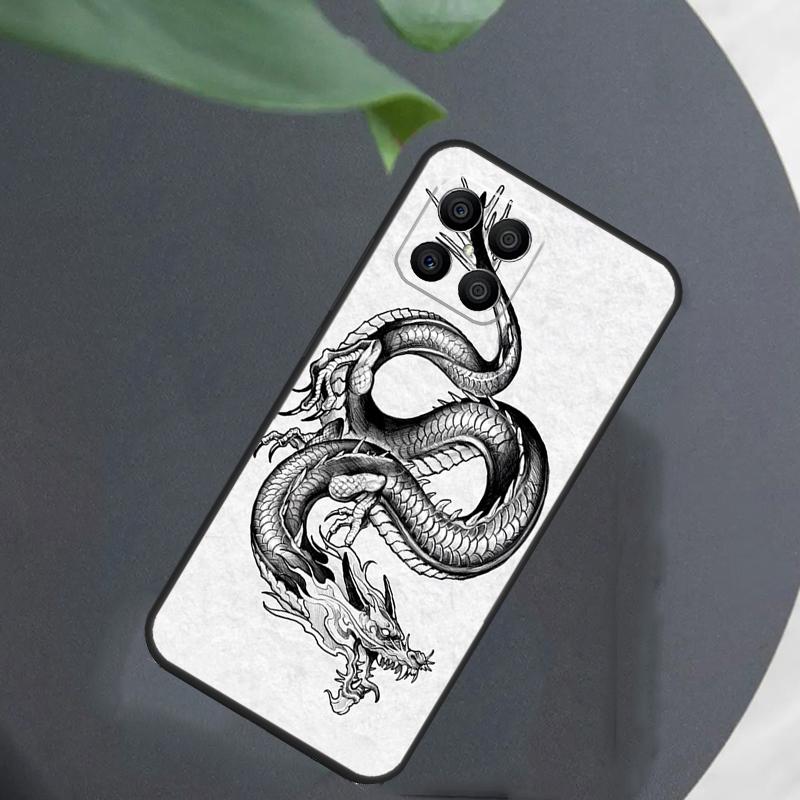 Chinese Dragon For Honor Magic 8 7 6 Pro Case For Honor Win RT X9d X9c X9b X9a X8c X8b 50 70 90 200 400 Lite