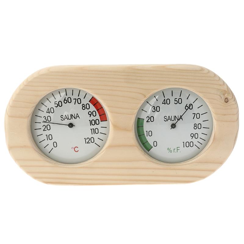 

Spruce Humidity Temperature Sauna Hygrothermograph Thermometer Celsius Sauna Thermometer Hygrometer Temperature Meter 1