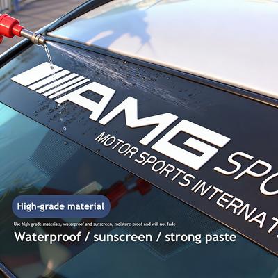 Autocollant Pare-brise Voiture Décalcomanie Décorative Vitre Avant Pour Mercedes Benz AMG W203 W206 W220 W205 W211 W212 W201 W168 W167 W169 GLA