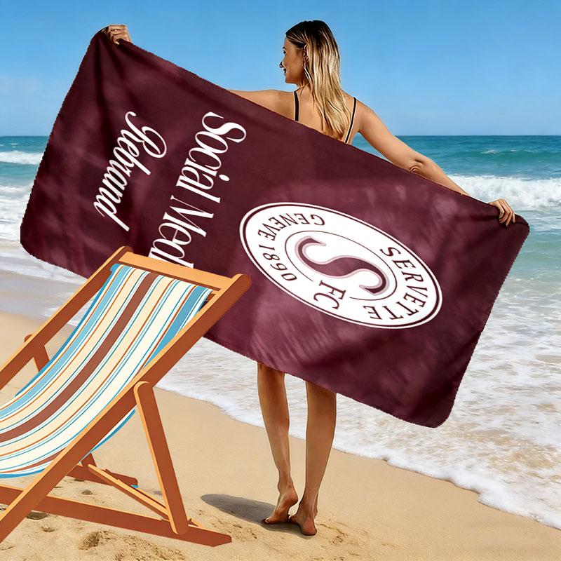 Servette Pride Print Beach Towel, Large Soft Quick Dry Towel for Beach Camping Swimming