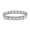 Italian Stainless Steel Love Heart & Star Modular Bracelet - Detachable Elastic Watch Band, European & American Fashion.