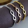 Fashion Lucky Infinity Bracelet Adjustable Women Bracelet Jewelry Stainless Steel Chain Bowknot Bracelets