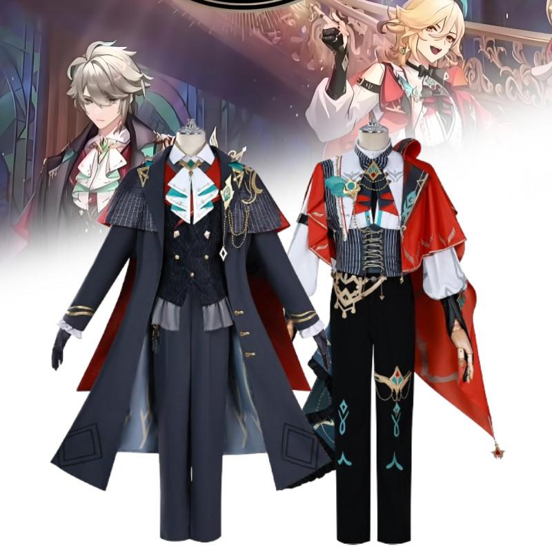 Genshin Impact Alhaitham Kaveh Cosplay Costume With Accessories For Game Role Play