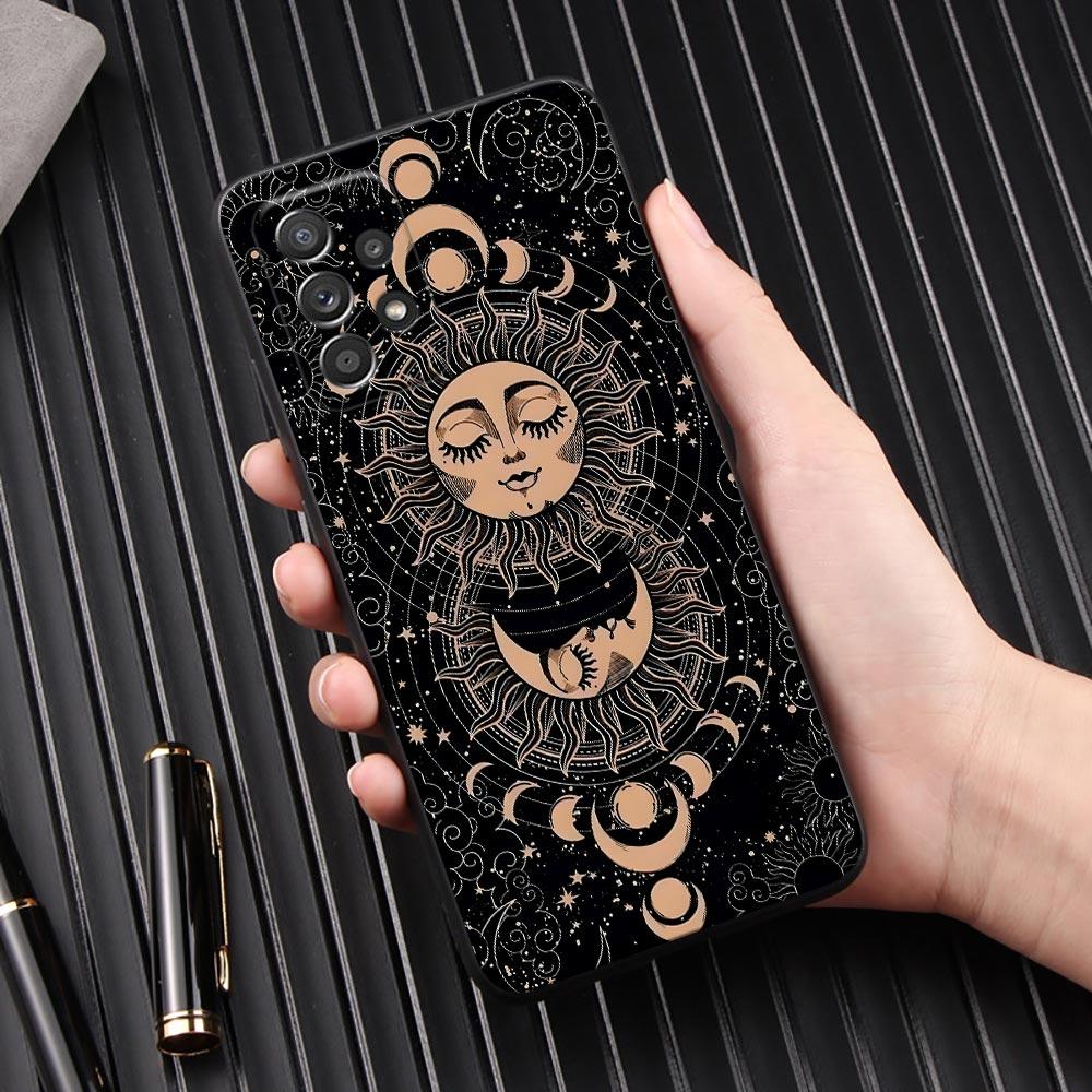 Sun Moon Tarot Card Astrology Phone Case For Samsung Galaxy A57 A56 A37 A55 A36 5G A26 A54 A52 A35 A34 A25 A17 A16 A15 A07 Cover
