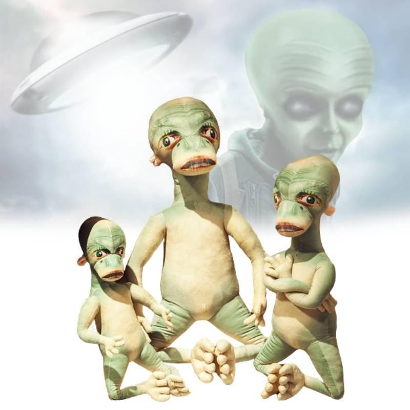Creative Alien Plush Pillow Funny Doll Prank Toy Soft Crystal Plush Birthday Gift