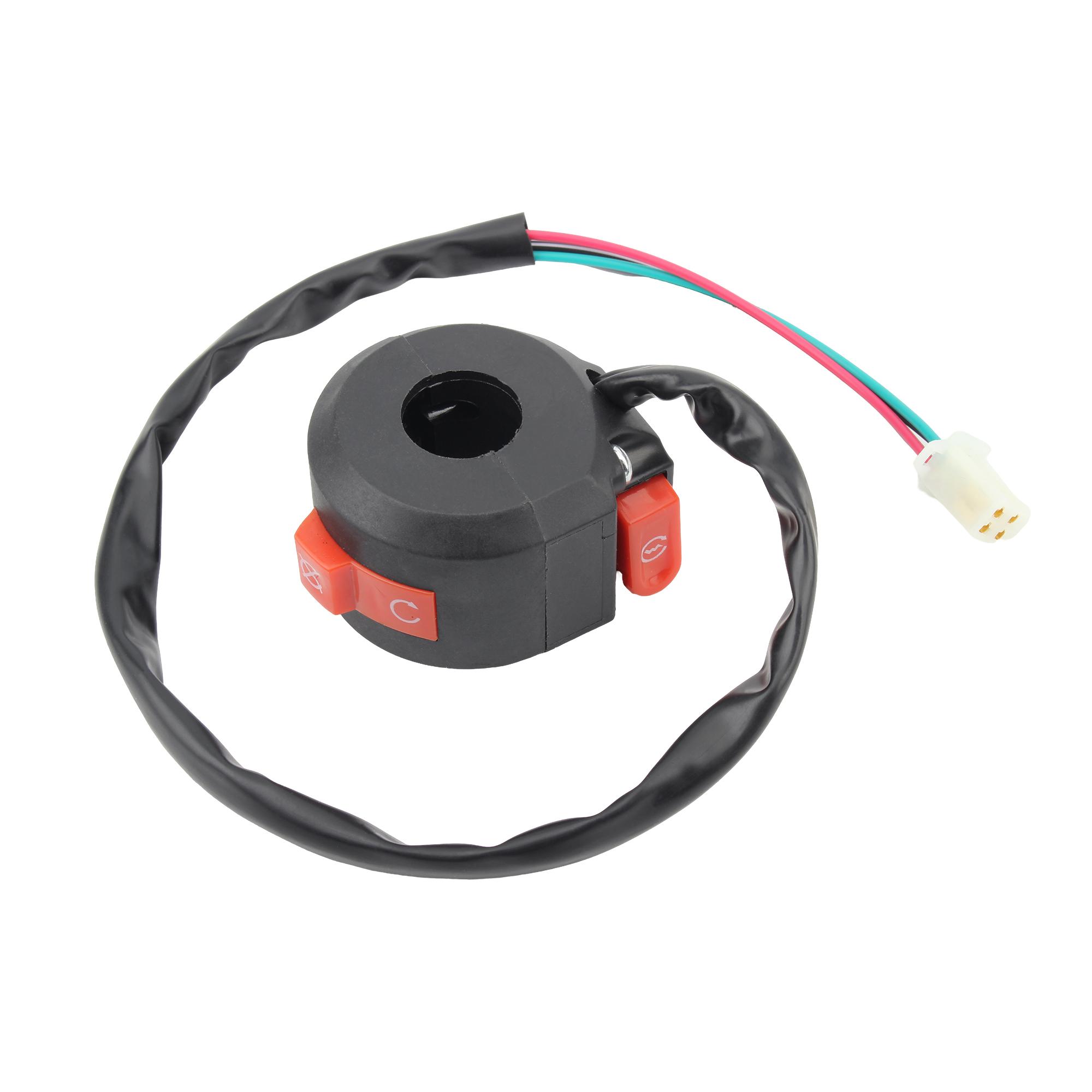 

Motorcycle 4 Wire Kill Light Start Switch For Sunl Roketa Coolster 50cc-250cc ATV Quad Pit Bike Buggy Go Kart Universal parts темно-сірий колір