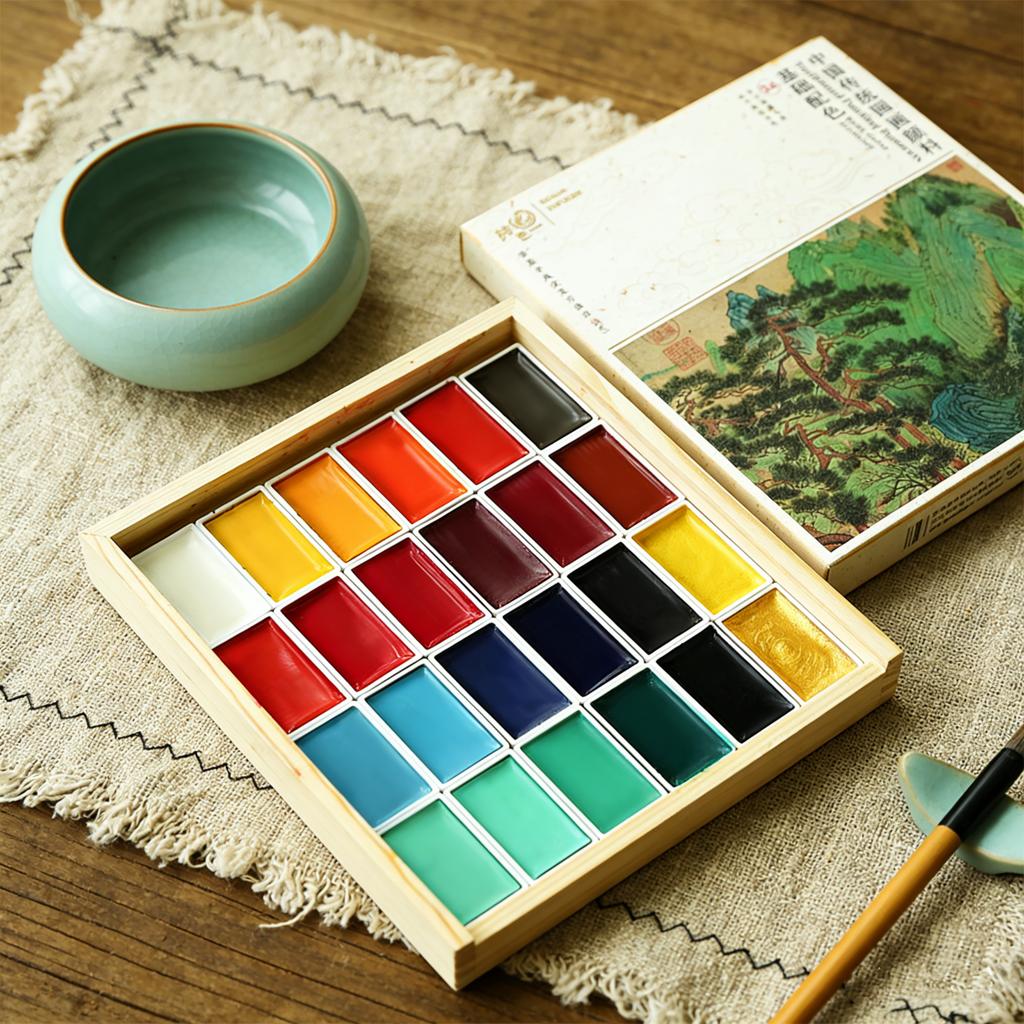 Watercolor Paint Set 24 Colors 7.2ml Professional Water Color Paints For Painting Art Supplies
