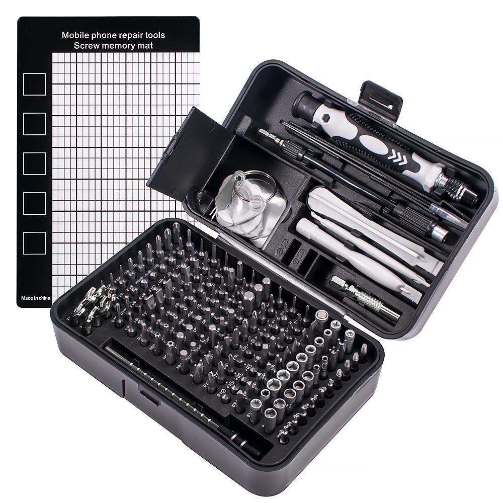 New 170 In 1 CRV Screwdriver Set of Screw Driver Bit Set Multi-function Precision Mobile Phone Repair Device Hand Tools Torx Hex