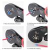 Ferrule Crimping Tool HSC12 16-6 Tubular Terminal Mini Pliers For Large Size Terminals Electrical Clamps 0.08-16mm²/30-5AWG