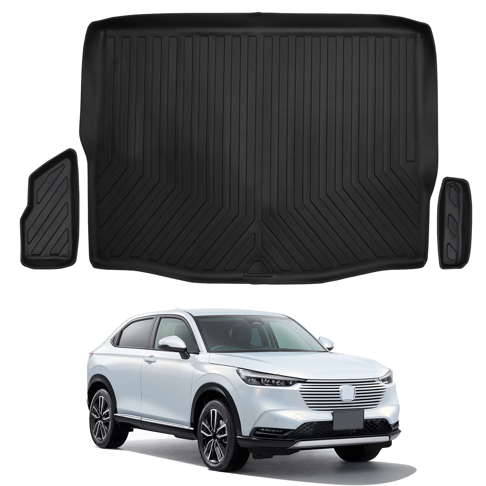 

Новый Vezel RV Series Багажник HONDA VEZEL RV3 RV4 RV5 RV6 3D Автомобильный Багажник Водонепроницаемый TPE Защитный Индивидуальный Интерьер Легкий 1 Часть RV Series Багажник чёрный