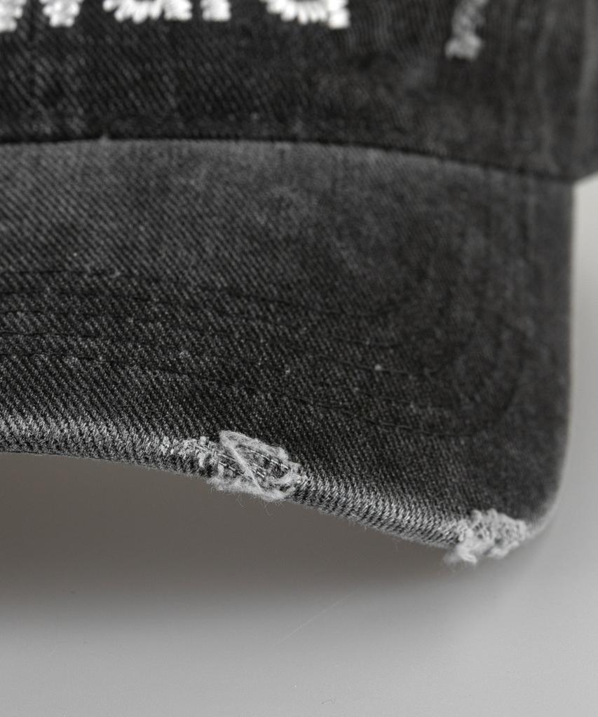 Wig Move Forward Damaged Ball Cap - Charcoal