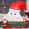 Christmas Decoration Inflatable Santa Claus Outdoor Christmas Decoration, Incl. Blower, 1.2 M, Red + White