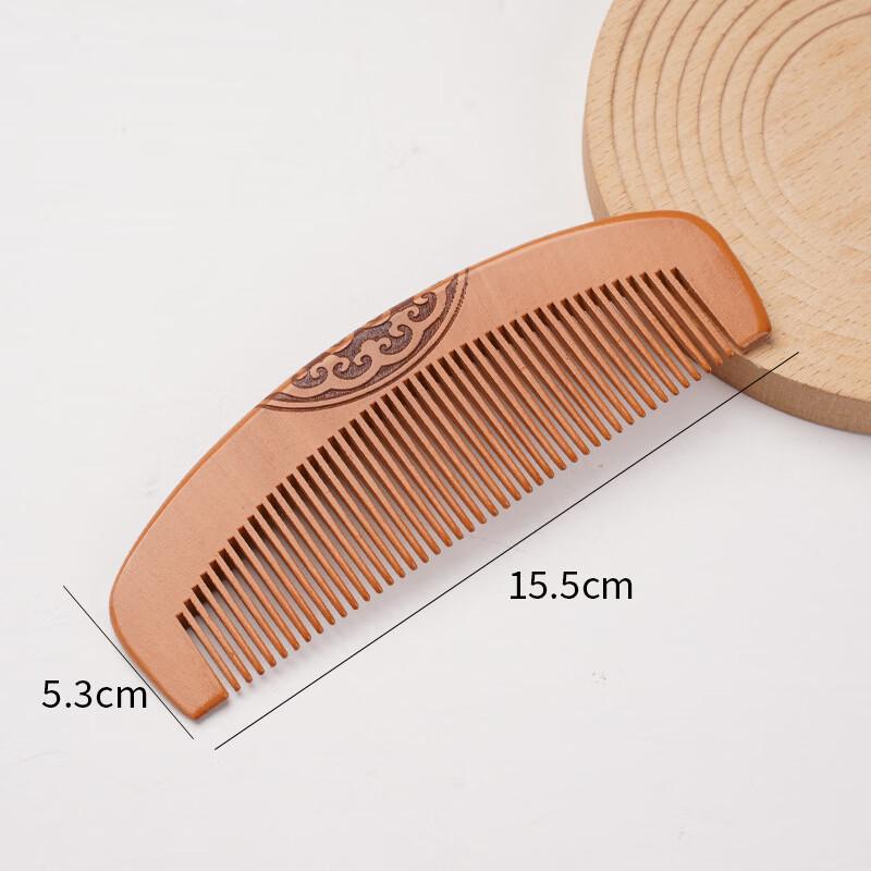 Tingle Natural Peach Wood Comb