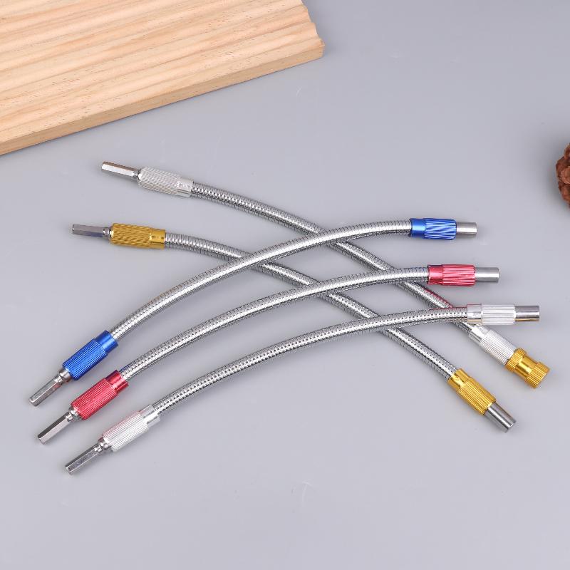 Quick Flexible Drill Bit Extension For Screwdriver 300mm Length Bendable Elastic Joint Head Shaft 1/4 Hex Shank Hex Shank